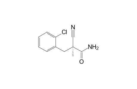 (S)-2-Cyano-2-methyl-3-(2'-chlorophenyl)propanamide