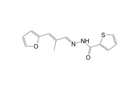 2-thiophenecarboxylic acid, 2-[(E,2E)-3-(2-furanyl)-2-methyl-2-propenylidene]hydrazide