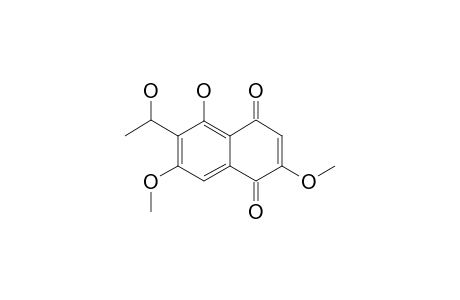 6-(1-HYDROXYETHYL)-2,7-DIMETHOXYJUGLONE