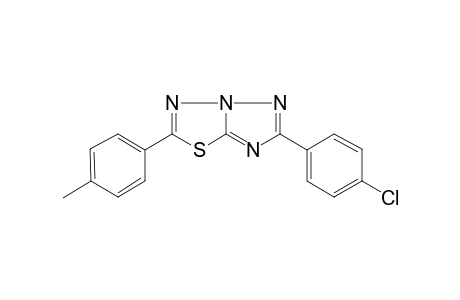 6-(4-Chlorophenyl)-2-(4-methylphenyl)[1,2,4]triazolo[5,1-b][1,3,4]thiadiazole