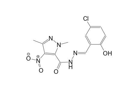 N'-[(E)-(5-chloro-2-hydroxyphenyl)methylidene]-1,3-dimethyl-4-nitro-1H-pyrazole-5-carbohydrazide