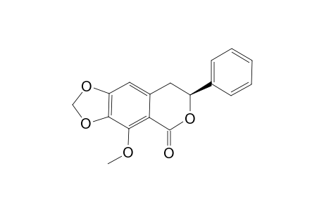 (S)-4-METHOXY-7-PHENYL-7,8-DIHYDRO-[1.3]-DIOXOLO-[4.5-G]-ISOCHROMEN-5-ONE