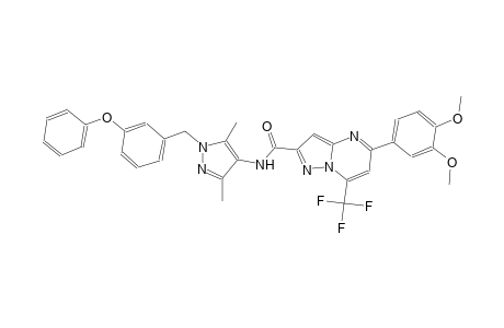 5-(3,4-dimethoxyphenyl)-N-[3,5-dimethyl-1-(3-phenoxybenzyl)-1H-pyrazol-4-yl]-7-(trifluoromethyl)pyrazolo[1,5-a]pyrimidine-2-carboxamide