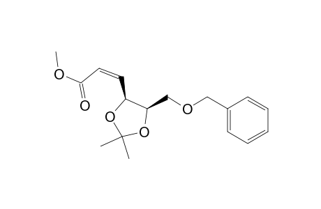 (Z)-3-[(4S,5R)-2,2-dimethyl-5-(phenylmethoxymethyl)-1,3-dioxolan-4-yl]-2-propenoic acid methyl ester