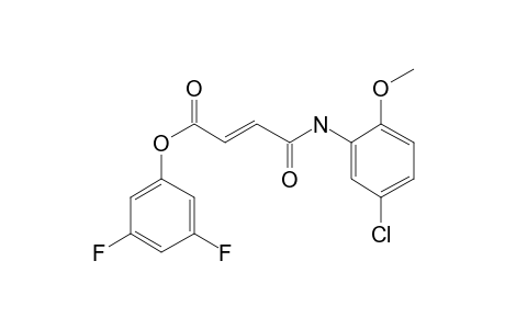 Fumaric acid, monoamide, N-(5-chloro-2-methoxyphenyl)-, 3,5-difluorophenyl ester