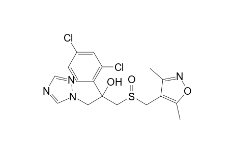 2-(2,4-dichlorophenyl)-1-[(3,5-dimethyl-1,2-oxazol-4-yl)methylsulfinyl]-3-(1,2,4-triazol-1-yl)propan-2-ol