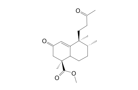 (1S,5S,6R)-1,5,6-Trimethyl-3-oxo-5-(3-oxo-butyl)-1,2,3,5,6,7,8,8a-octahydro-naphthalene-1-carboxylic acid methyl ester