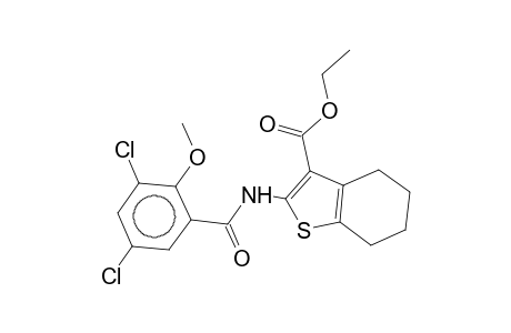 Ethyl 2-(3,5-dichloro-2-methoxybenzamido)-4,5,6,7-tetrahydrobenzo[b]thiophene-3-carboxylate