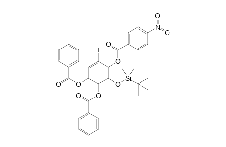 4,5-Bis(Benzoyloxy)-2-iodo-6-[1'-(t-butyl)-1',1'-dimethylsilyloxy]-2-cyclohexenyl - 4-Nitrobenzoate