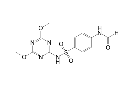 4'-[(4,6-dimethoxy-s-triazin-2-yl)sulfamoyl]formanilide