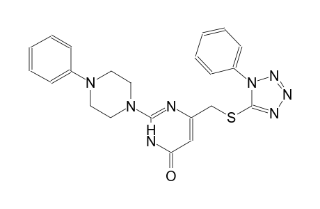 2-(4-phenyl-1-piperazinyl)-6-{[(1-phenyl-1H-tetraazol-5-yl)sulfanyl]methyl}-4(3H)-pyrimidinone