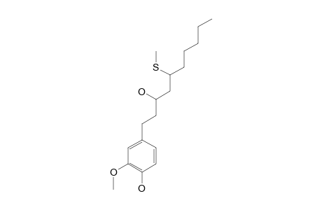 5-METHYLTHIO-1-(4'-HYDROXY-3'-METHOXYPHENYL)-4-DECAN-3-OL