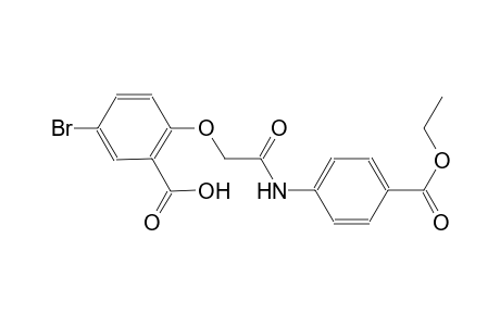 5-bromo-2-{2-[4-(ethoxycarbonyl)anilino]-2-oxoethoxy}benzoic acid