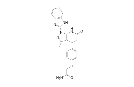 acetamide, 2-[4-[1-(1H-benzimidazol-2-yl)-4,5,6,7-tetrahydro-3-methyl-6-oxo-1H-pyrazolo[3,4-b]pyridin-4-yl]phenoxy]-