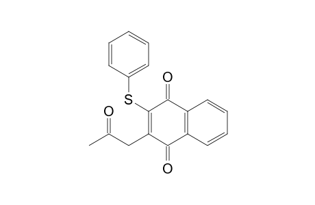 1,4-Naphthalenedione, 2-(2-oxopropyl)-3-(phenylthio)-