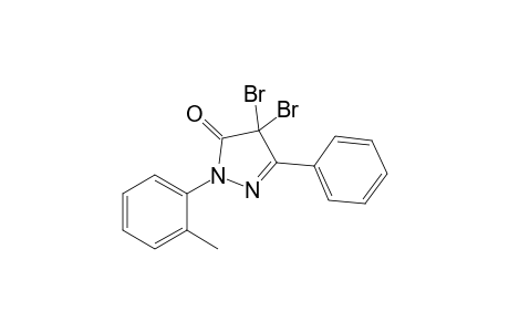 4,4-Dibromo-1-(2-methyl)-phenyl-3-phenyl-2-pyrazolin-5-one