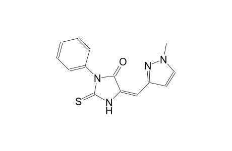 (5E)-5-[(1-methyl-1H-pyrazol-3-yl)methylene]-3-phenyl-2-thioxo-4-imidazolidinone