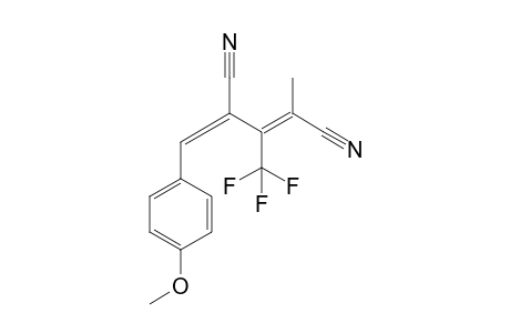 (2Z,4E)-4-Cyano-3-trifluoromethyl-5-(4-methoxyphenyl)-2-methylpentadiennitrile