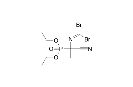 2-(dibromomethyleneamino)-2-diethoxyphosphoryl-propionitrile
