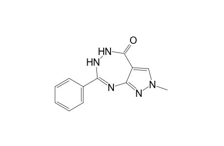 2,6-dihydro-2-methyl-7-phenylpyrazolo[3,4-e][1,2,4]triazepin-4(5H)-one