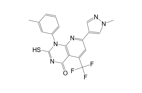 pyrido[2,3-d]pyrimidin-4(1H)-one, 2-mercapto-1-(3-methylphenyl)-7-(1-methyl-1H-pyrazol-4-yl)-5-(trifluoromethyl)-