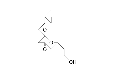2-(2-Hydroxy-ethyl)-8,9-dimethyl-1,7-dioxa-spiro(5.5)undecan-4-one