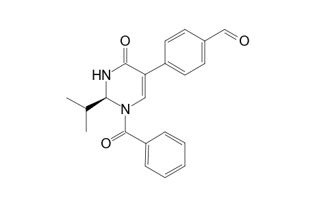 1-Benzoyl-(2S)-isopropyl-5-(4-formylphenyl)-2,3-dihydro-4(1H)-pyrimidin-4-one