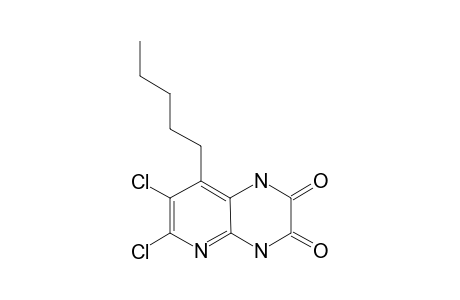 6,7-DICHLORO-8-PENTYL-1,4-DIHYDRO-PYRIDO-[2,3-B]-PYRAZINE-2,3-DIONE