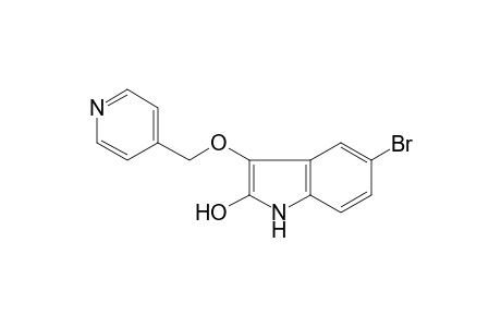 1H-Indol-2-ol, 5-bromo-3-(pyridin-4-ylmethoxy)-