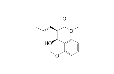 (-)-(2R,3S)-Methyl 2-(2-methylpropenyl)-3-hydroxy-3-(2-methoxyphenyl)propionate