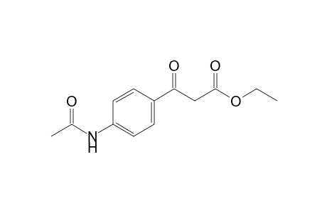 p-acetamidobenzoylacetic acid, ethyl ester