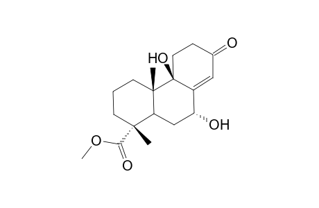 Methyl [1R-[1.alpha.,4a.beta.,4b.beta.,9.alpha.,10a.alpha.]-1,2,3,4,4a,4b,5,6,7,9,10,10a-dodecahydro-4b,9-dihydroxy-1,4a-dimethyl-7-oxo-1-phenanthrenecarboxylate