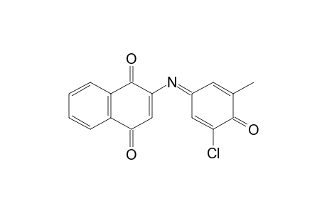 2-([3-Chloro-5-methyl-4-oxocyclohexa-2,5-dien-1-ylidene]amino)-1,4-dihydronaphthalene-1,4-dione