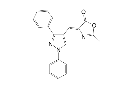 (Z)-4-((1,3-diphenyl-1H-pyrazol-4-yl)methylene)-2-methyloxazol-5(4H)-one
