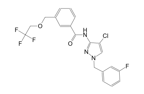 N-[4-chloro-1-(3-fluorobenzyl)-1H-pyrazol-3-yl]-3-[(2,2,2-trifluoroethoxy)methyl]benzamide
