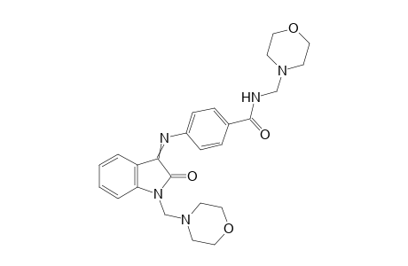 4-[1-(Morpholin-4-ylmethyl)-2-oxoindolin-3-ylideneamino]-N-(morpholin-4-ylmethyl)benzamide