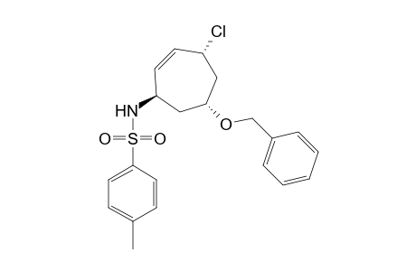 1.beta.-(p-Toluenesulfonamido)-4.alpha.-chloro-6.alpha.-(benzyloxy)-2-cycloheptene