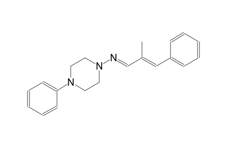 1-piperazinamine, N-[(E,2E)-2-methyl-3-phenyl-2-propenylidene]-4-phenyl-
