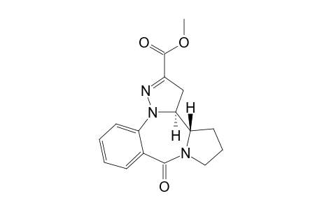 (3aS,3bS)-2-Carbomethoxy-fluoro-3,3a,3b,4,5,6-hexahydropyrrolo[2,1-c]pyrazolo[1,5-a][1,4]benzodiazepin-8-one