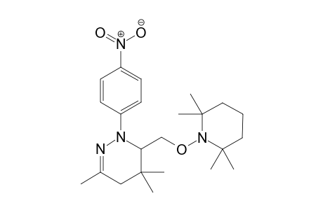 3,5,5-Trimethyl-1-(4-nitrophenyl)-6-(((2,2,6,6-tetramethylpiperidin-1-yl)oxy)methyl)-1,4,5,6-tetrahydropyridazine