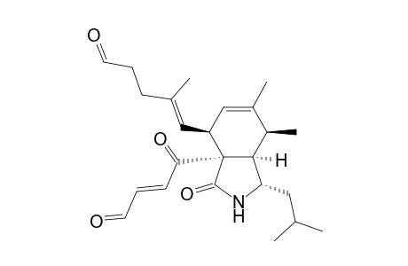 4-Pentenal, 5-[3a-(1,4-dioxo-2-butenyl)-2,3,3a,4,7,7a-hexahydro-6,7-dimethyl-1-(2 -methylpropyl)-3-oxo-1H-isoindol-4-yl]-4-methyl-, [1S-[1.alpha.,3a.alpha.(E),4.beta.(E),7.beta.,7a.alpha.]]-