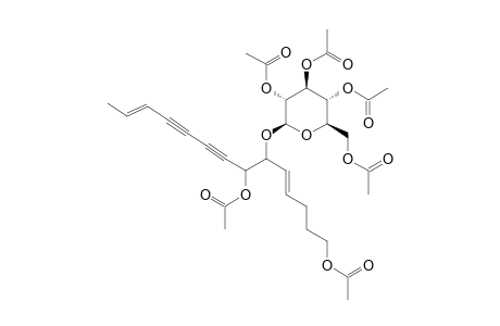 LOBETYOLIN-HEXAACETATE;9-O-BETA-D-GLUCOPYRANOSYL-2,10-TETRADECADIEN-4,6-DIYNE-8,14-DIOL-HEXAACETYLATED