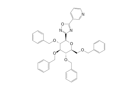 5-(3-PYRIDYL)-3-C-(2,3,4,6-TETRA-O-BENZYL-BETA-D-GLUCOPYRANOSYL)-1,2,4-OXADIAZOLE