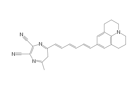 2,3-Dicyano-5-methyl-7-[6-(2,3,6,7-tetrahydro-1H,5H-benzo[ij]quinolizin-9-yl)-1,3,5-hexatrienyl]-6H-1,4-diazepine