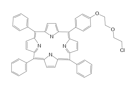 5-[4-(6-Chloro-1,4-dioxahexyl)],10,15,20-tetraphenylporphine