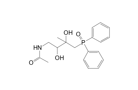 (2SR,3RS)-1-Acetamido-4-diphenylphosphinoyl-3-methylbutan-2,3-diol