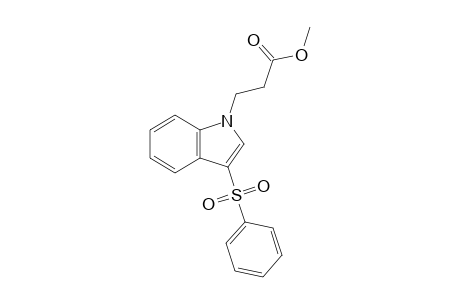 3-(3-Benzenesulfonylindol-1-yl)propionic acid, methyl ester