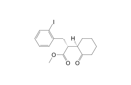 methyl (2RS)-3-(2-iodophenyl)-2-[(1RS)-2-oxocyclohexyl]propanoate