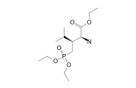 ETHYL-(2R,3R)-2-AMINO-3-ISOPROPYL-4-(DIETHOXYPHOSPHORYL)-BUTANOATE