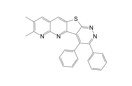 7,8-Dimethyl-3,4-diphenylpyridazino[4',3':4,5]thieno[3,2-b][1,8]naphthyridine